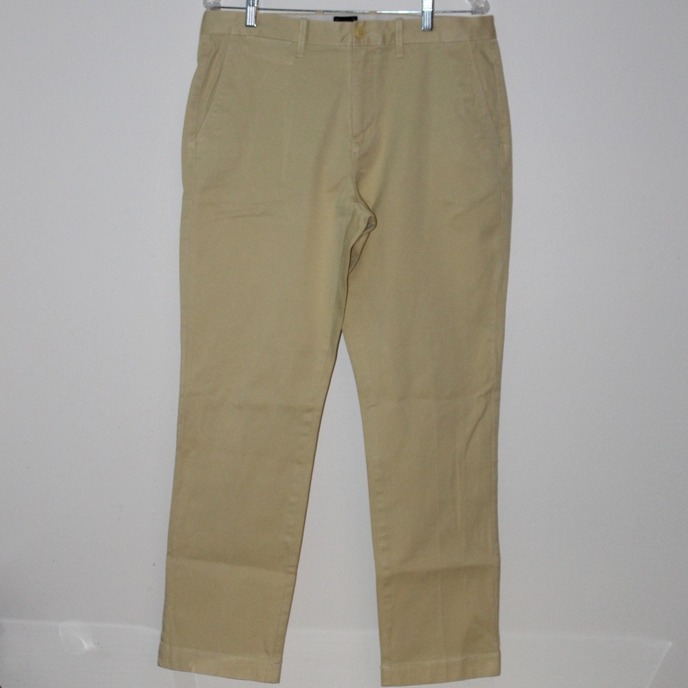 J. Crew Stretch Yellow Men's Khakis - Size 33x30